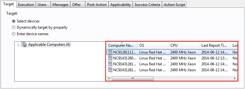 The image shows how to select computers on which to install the scanner.