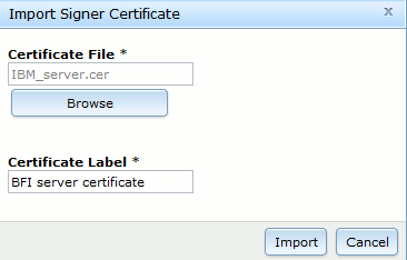 Import Signer Certificate