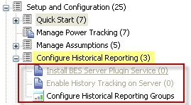 Configure Historical Reporting Groups