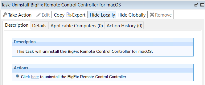 select the relevant option for determining which computers to remove the controller from.