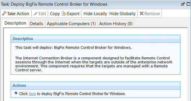 Deploying broker support for windows description