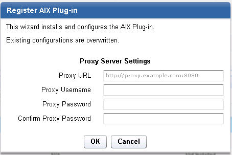 Register AIX download plug-in wizard
