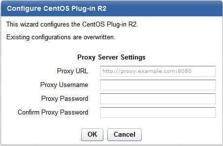 Configure CentOS Download Plug-in R2 wizard