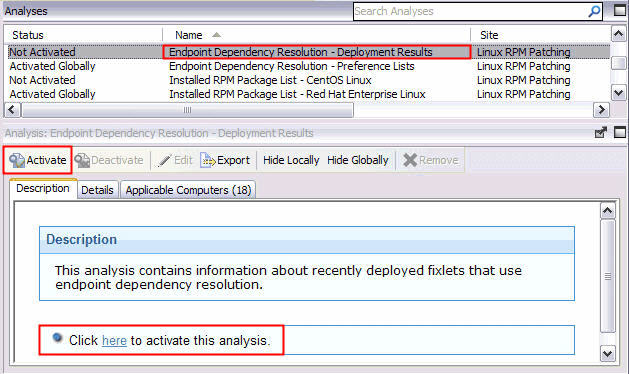 Activating the Endpoint Dependency Resolution - Deployment Results analysis