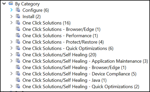 Self-Healing Fixlets/One-Click Solutions