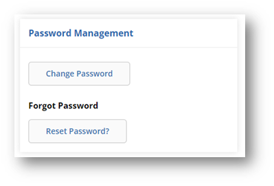 Change/Reset Password Management