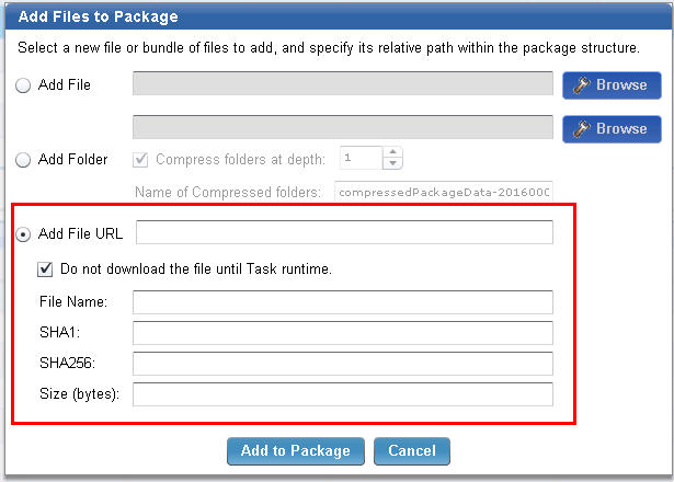 Adding files to a package