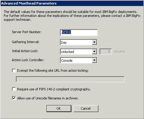 This window displays parameters of the masthead file that contains configuration and license information together with a public key that is used to verify digital signatures.