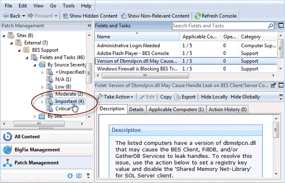 This window displays the site icon and subsets of the data. The content of the subsets is displayed in the List Panel.