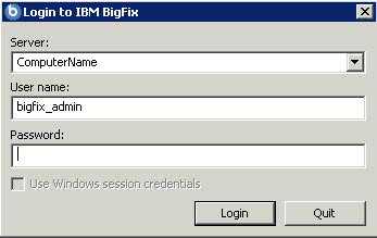 The figure shows the console login window populated with the active directory user information