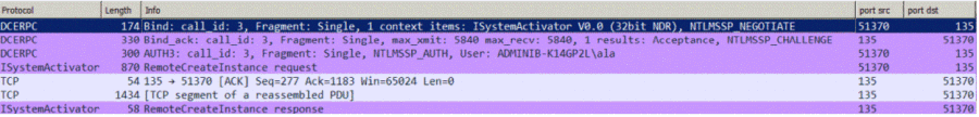 The screen shows the Wireshark console with the Hyper-V connection details.