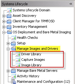 Manage Images and Drivers Node