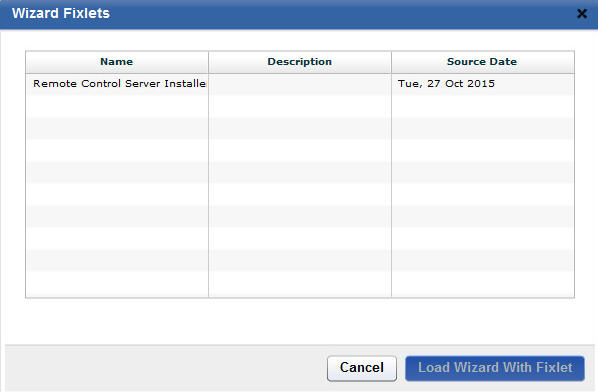 Choose a server installation task from the displayed list