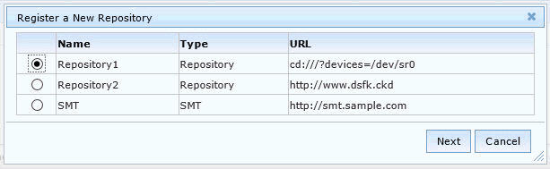 Registering an endpoint to a repository