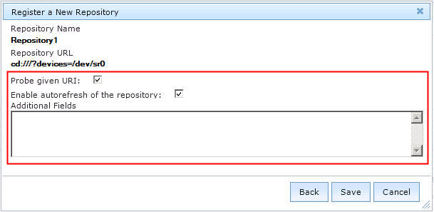 Additional fields when registering endpoints to a repository