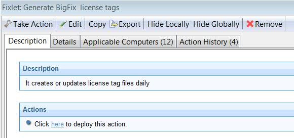 Generate license tags