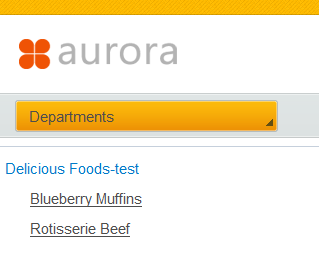 Screen capture of recipe collection page