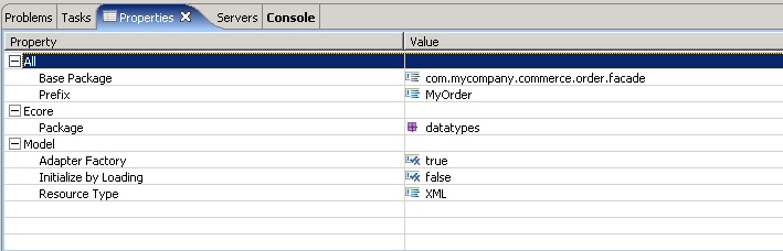Remove the value DataTypes from the prefix property and replace it with the text MyOrder