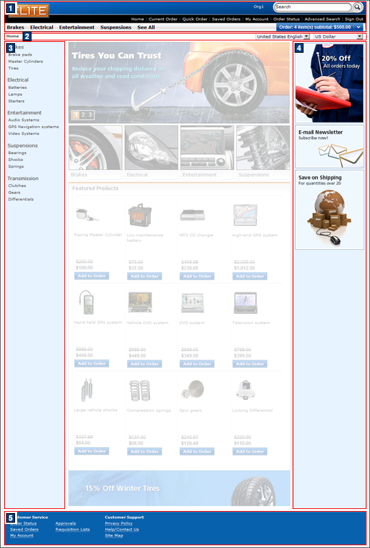 Catalog overall layout screen capture