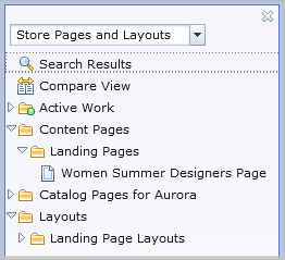 Landing page layouts folder