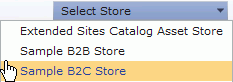 Select store list