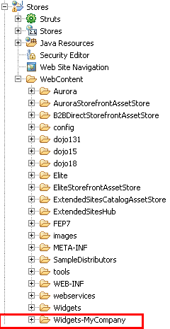 File structure for widget storefront assets