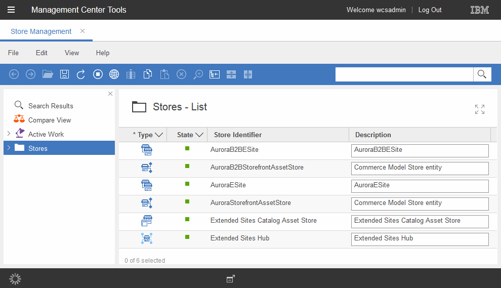 Store List view screen capture