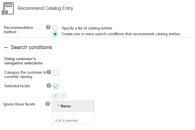 Category the customer is currently viewing setting.