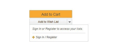Add item to wish list