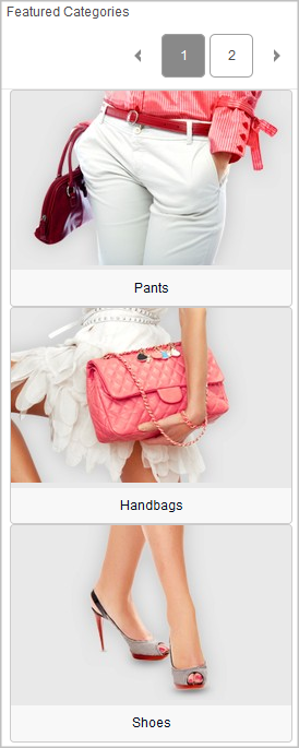 Example of a Category Recommendation widget