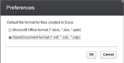 change the default file format