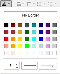 Border color panel