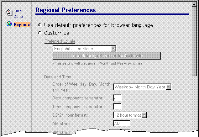 Image for regional preferences