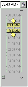 Time duration control bar