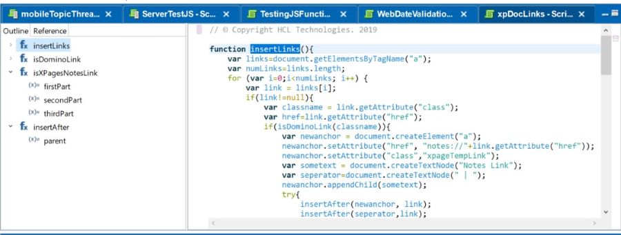 the improved java script editor for ea2