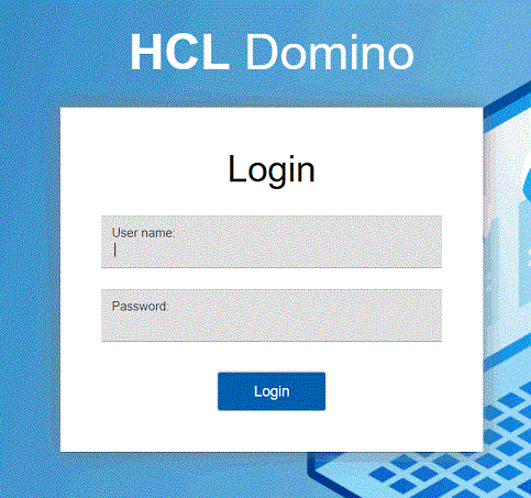 New web login form