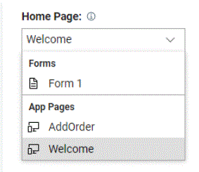 home page selection for multiple pages