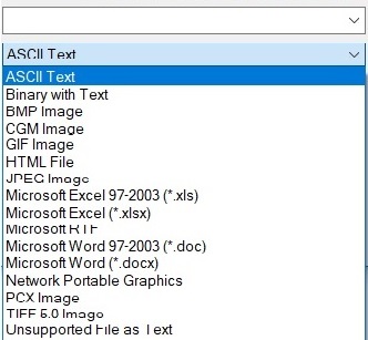 Updated Microsoft file types for importing