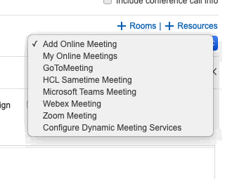 add online meeting for mac