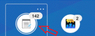 two circles around database icon in workspace