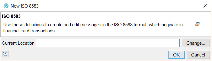 The new ISO8583 dialog box.