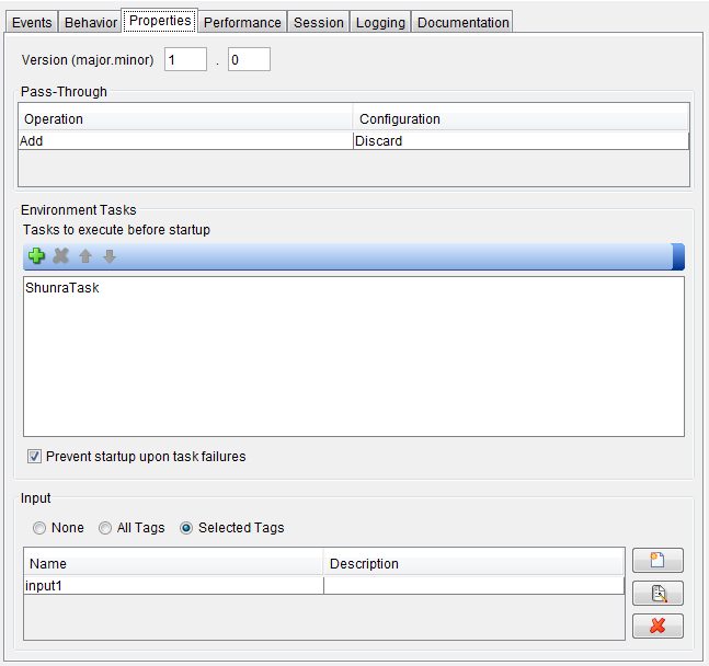 The image shows pass-through operations, environment tasks, and input tags.