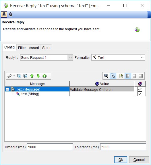 Image of the Receive Reply window.