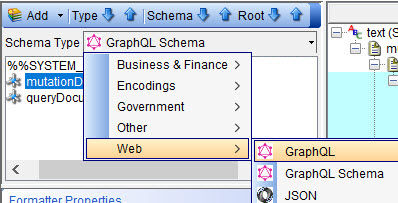 Image showing the different GrqphQL schema types