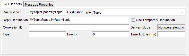 Destination settings for direct topics