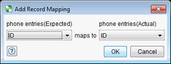 Add record mapping dialog