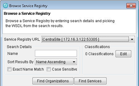 Browse Service Registry