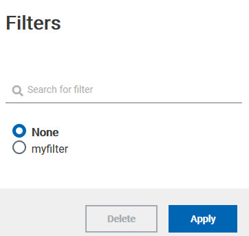 image of filters list