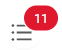 The number against the icon displays the failed steps in a single test