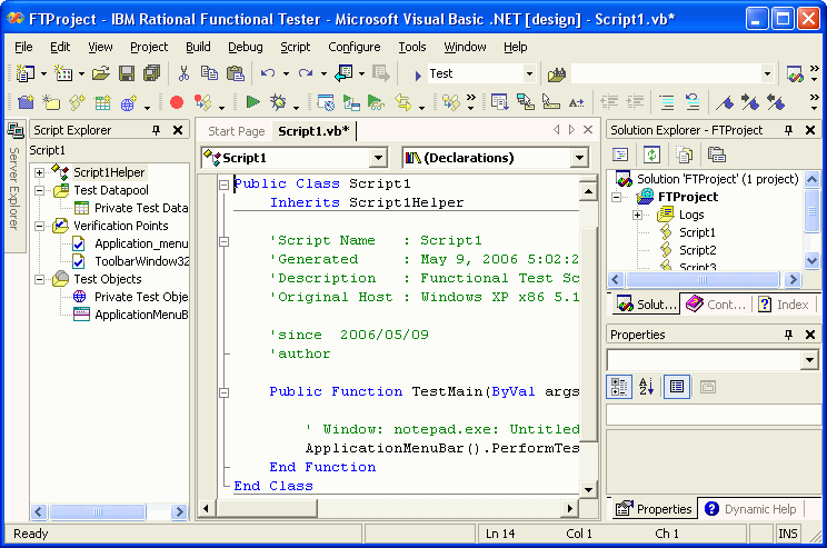 HCL OneTest UI main window